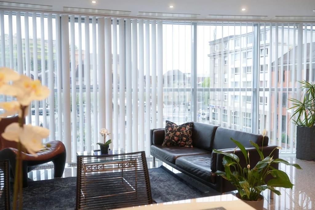 Exklusive Stadtoase Design-Wohnung - Panoramablick Koblenc Exteriér fotografie